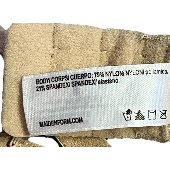 Maidenform Ultimate Stay Put Strapless Underwire Beige Bra #SE6990 Size 38B - Picture 8 of 11